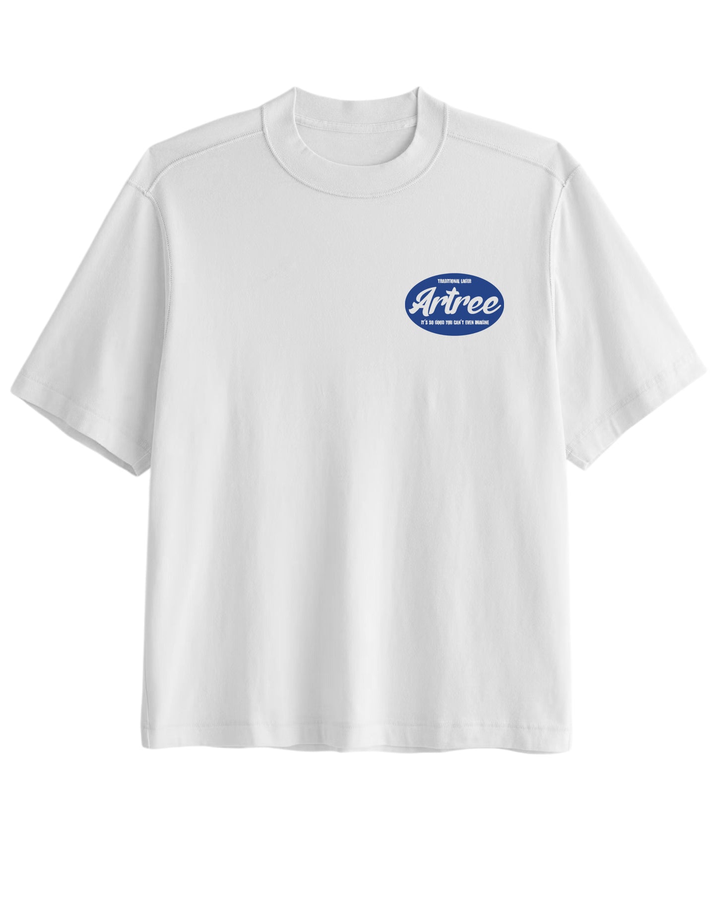 Übergroßes, kurzes Tiger-T-Shirt (Grau)