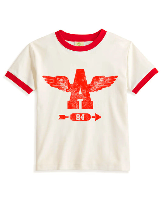 T-Shirt mit Hipster-Print und Katzen-Motiv