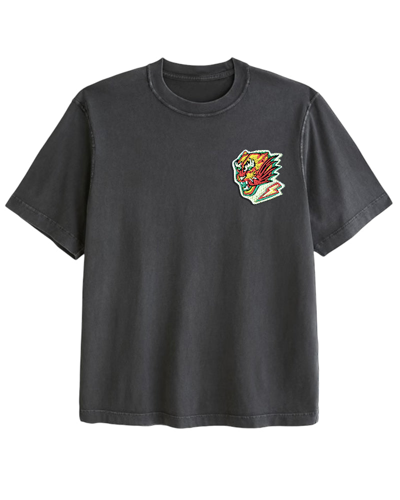 Vintage Oversized Cropped T-Shirt – Unisex Tiger Tee – Boxy Fit – Artree Design