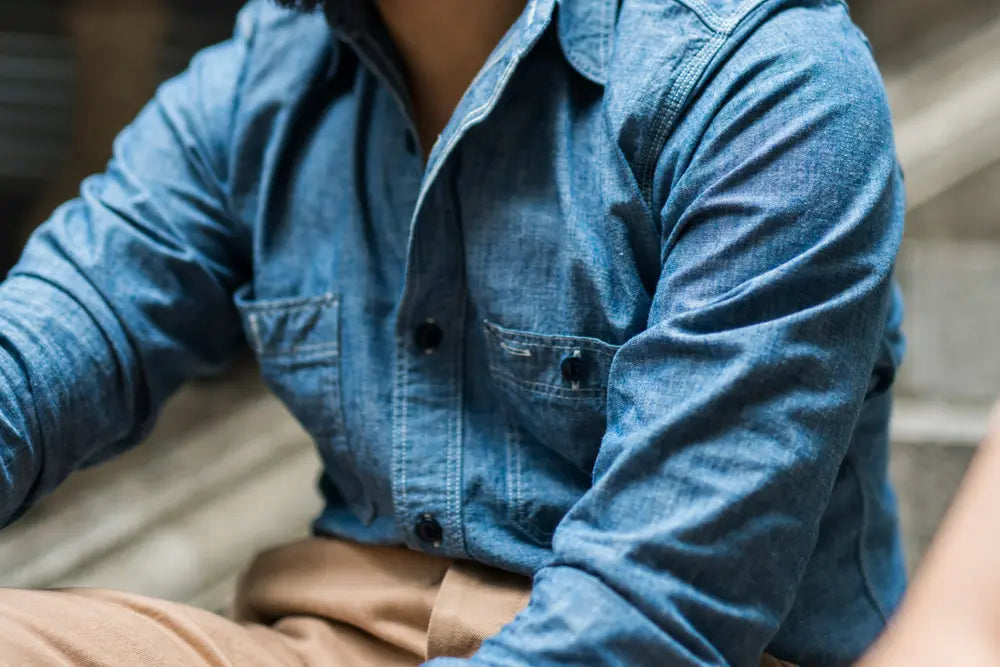 Where to Shop Denim Chambray Shirts on Sale