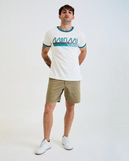 Miami Vibes Tee Off-White