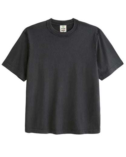 Oversized T Shirt Unisex Cropped (Black)