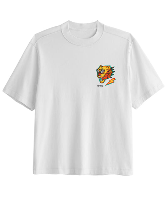 Savage Tiger Cropped Tee – Retro Vintage Graphic T-Shirt