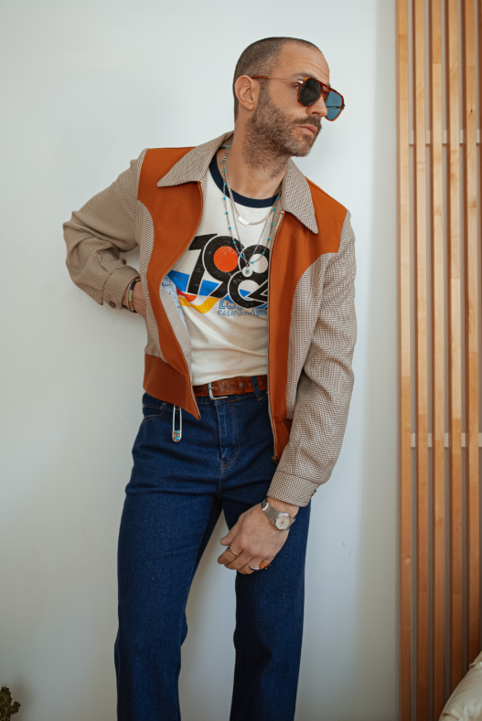 1984 Los Angeles Ringer Tee (Cream) | Olympic Games Tshirt | Artree Design