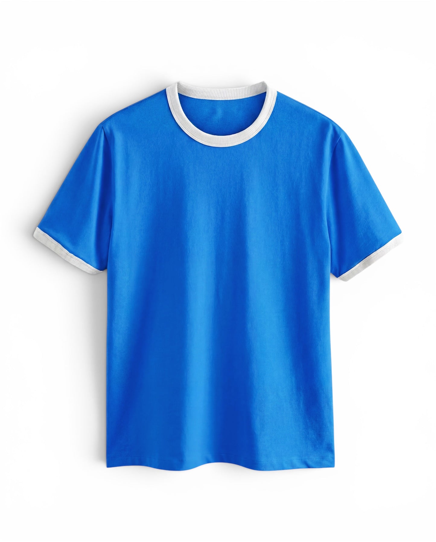 Vintage Unisex T-Shirt – Retro Ringer Style – Blue/White
