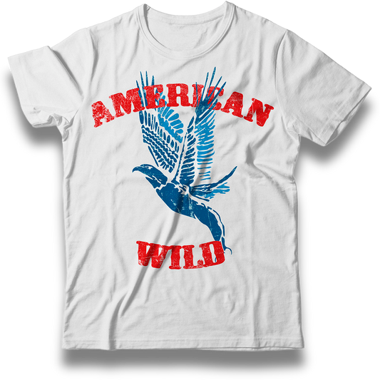 American Wild Vintage T Shirts (White)