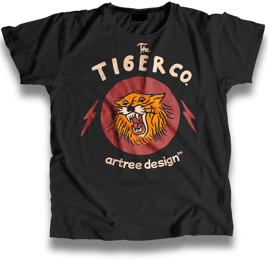 Tiger Co Vintage T shirt (Black)