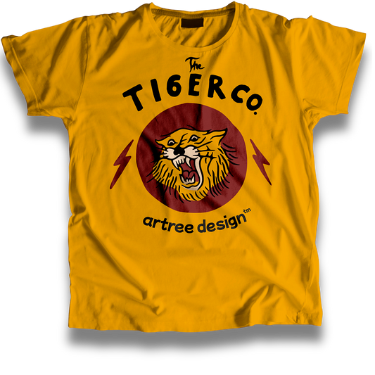 Tiger Co Vintage T shirt (Yellow)