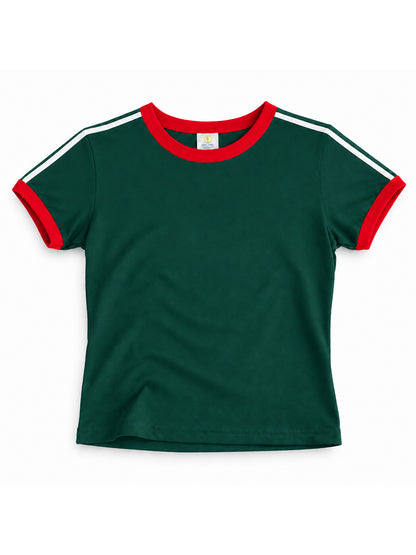 Off White Damen Ringer T-Shirt