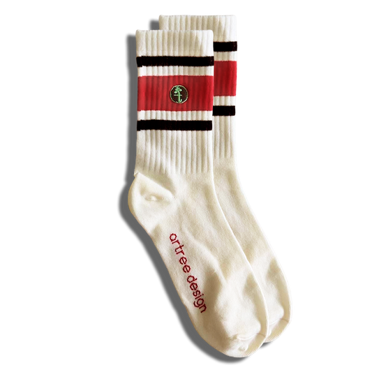 Crew Striped Socks (Cream) - One Size